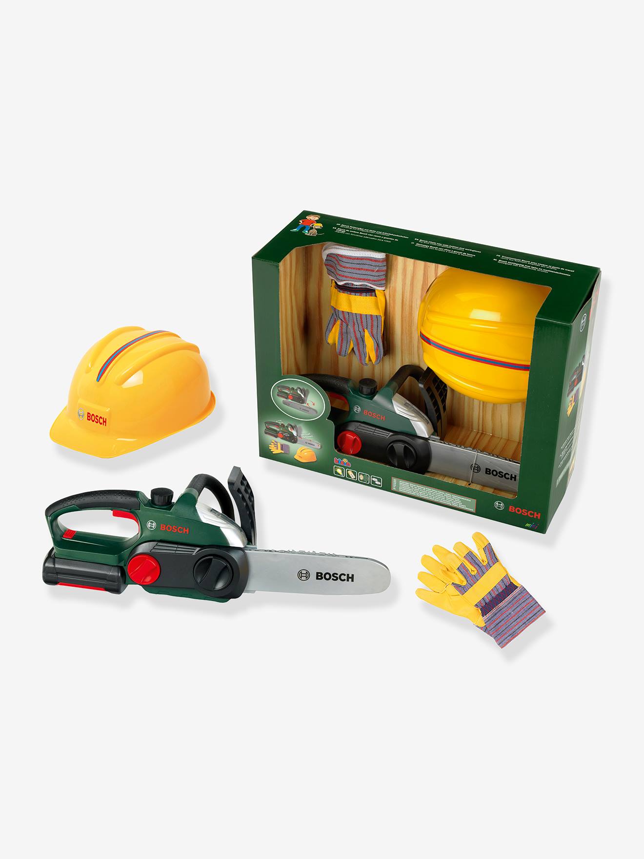 Holzfäller-Set mit Kettensäge für Kinder klein von Klein