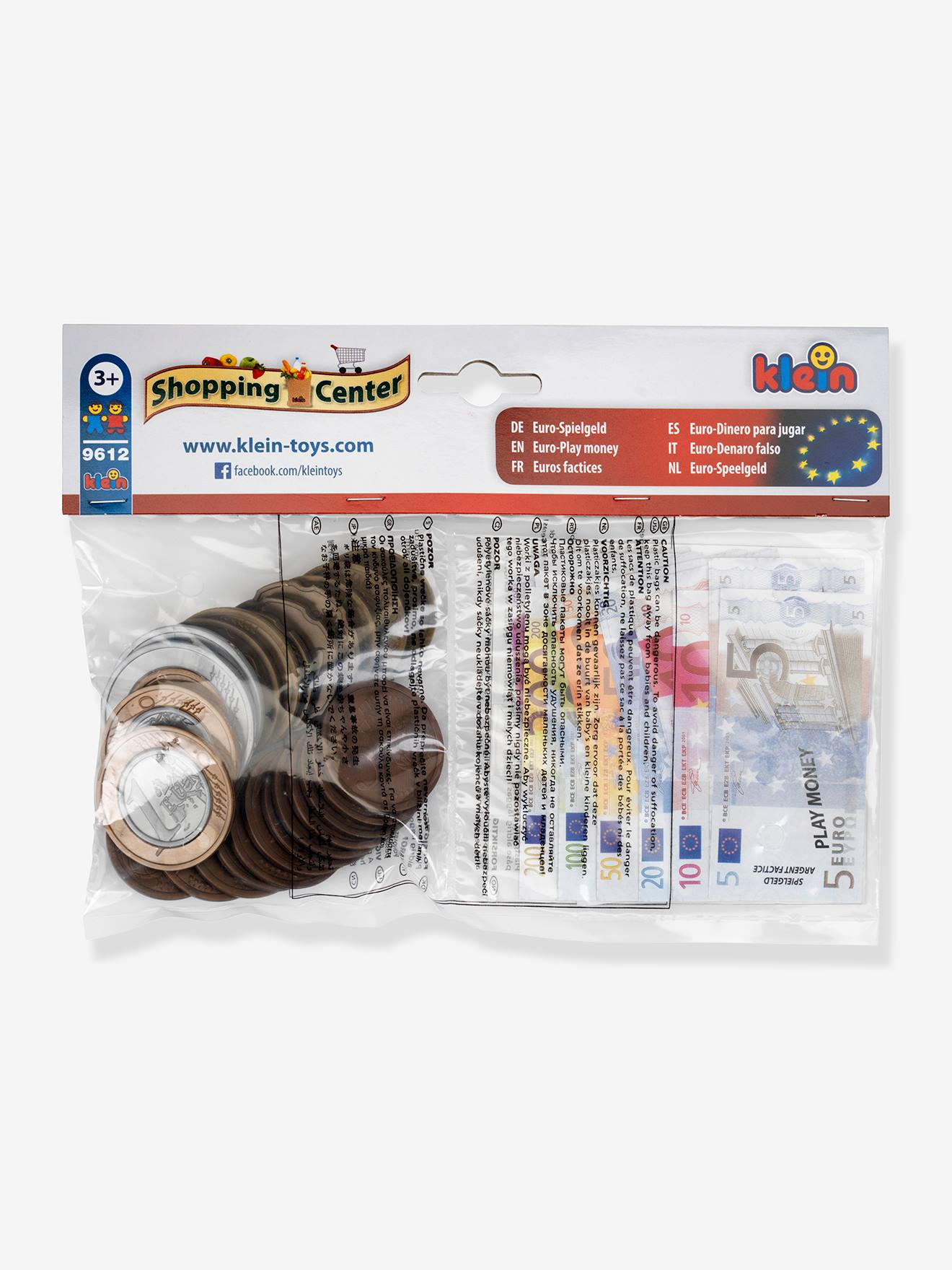 Spielgeld-Set EURO für Kinder klein von Klein