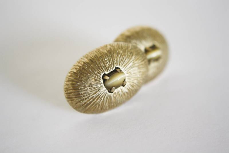 Jahrgang Tiger Eye Manschettenknöpfe von KleinDesignVintage