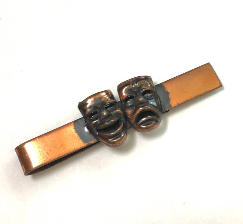 Vintage Kupfer Thespian Tie-Clip von KleinDesignVintage