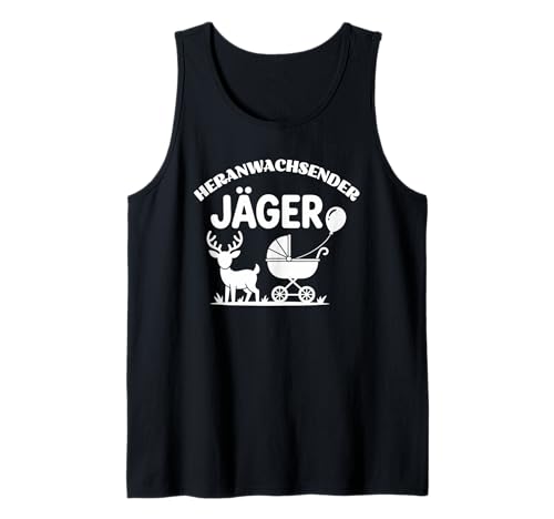 Geboren um mit Papa jagen zu gehen Kinder Jagd Tank Top von Kleine Jäger ganz groß, Jagd