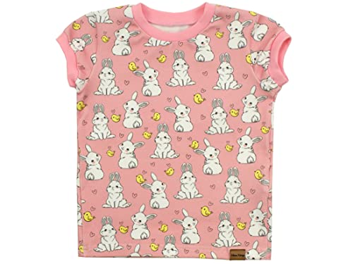 Kleine Könige Baby Kinder T Shirt Mädchen · Modell Küken Häschen Kleiner Hase rosa, Babyrosa · Ökotex 100 Zertifiziert · Größe 122/128 von Kleine Könige