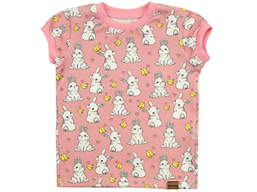 Kleine Könige Baby Kinder T Shirt Mädchen · Modell Küken Häschen Kleiner Hase rosa, Babyrosa · Ökotex 100 Zertifiziert · Größe 98/104 von Kleine Könige