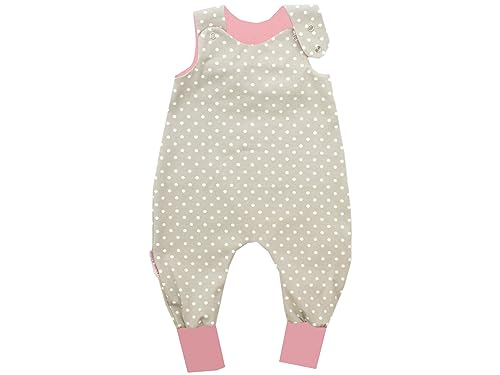 Kleine Könige Baby Strampler Mädchen Baby Body · Modell Dots Punkte beige, beere · Ökotex 100 zertifiziert · Größen 86/92 von Kleine Könige