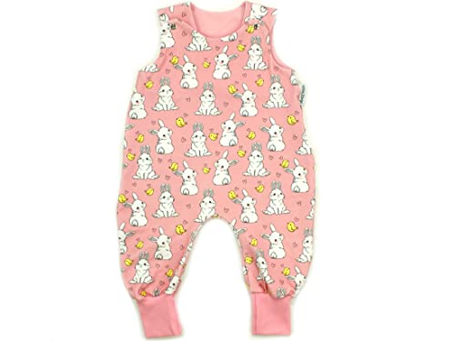 Kleine Könige Baby Strampler Mädchen Baby Body · Modell Küken Kleiner Hase rosa, rosa · Ökotex 100 zertifiziert · Größe 74/80 von Kleine Könige