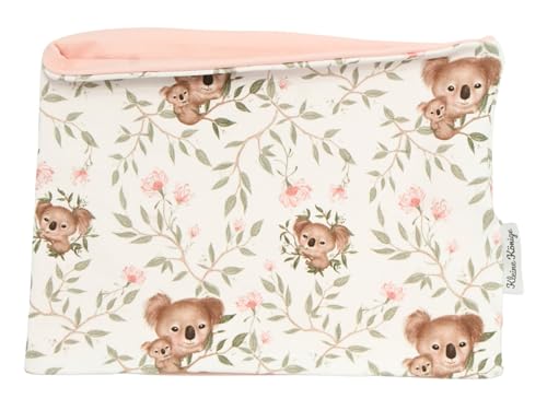 Kleine Könige Loop Schal Kinder Mädchen bis 10 Jahre · Modell Bambus Sweet Koala weiß, altrosa · Ökotex 100 zertifiziert · Made in Germany von Kleine Könige