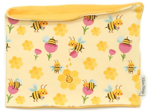 Kleine Könige Loop Schal Kinder Mädchen bis 10 Jahre · Modell Honig Biene Honey Bee gelb, gelb · Ökotex 100 zertifiziert · Made in Germany von Kleine Könige