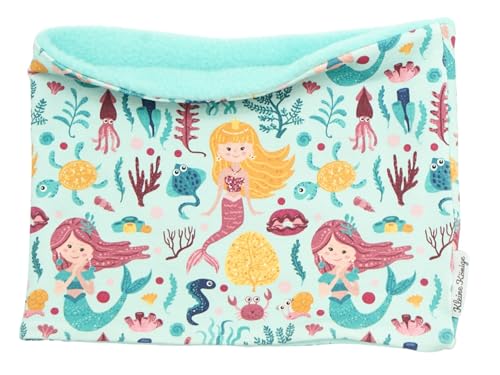 Kleine Könige Loop Schal Kinder Mädchen bis 10 Jahre · Modell Meer Meerjungfrau Seeprinzessin aqua · Innen Fleece aqua · Made in Germany Kleine Könige Loop Schal Kinder Mädchen bis 10 Jahre · Modell Meer Meerjungfrau Seeprinzessin aqua · Innen Fleece aqua · Made in Germany von Kleine Könige