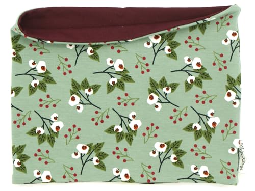 Kleine Könige Loop Schal Kinder Mädchen bis 10 Jahre · Modell Mistelzweig Mistletoe mint, weinrot · Ökotex 100 zertifiziert · Made in Germany Kleine Könige Loop Schal Kinder Mädchen bis 10 Jahre · Modell Mistelzweig Mistletoe mint, weinrot · Ökotex 100 zertifiziert · Made in Germany von Kleine Könige