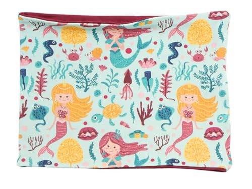 Kleine Könige Loop Schal Kinder Mädchen bis 10 Jahre · Modell Sommer Meer Meerjungfrau Seeprinzessin aqua, weinrot · Ökotex 100 zertifiziert · Made in Germany Kleine Könige Loop Schal Kinder Mädchen bis 10 Jahre · Modell Sommer Meer Meerjungfrau Seeprinzessin aqua, weinrot · Ökotex 100 zertifiziert · Made in Germany von Kleine Könige
