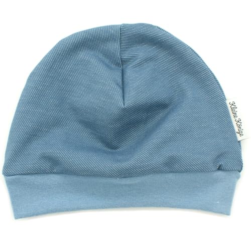 Kleine Könige Mütze Baby Jungen Beanie · Modell Uni jeansjersey hellblau, Jeansblau · Ökotex 100 Zertifiziert · Größe 86/92 Kleine Könige Mütze Baby Jungen Beanie · Modell Uni jeansjersey hellblau, Jeansblau · Ökotex 100 Zertifiziert · Größe 86/92 von Kleine Könige