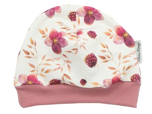 Kleine Könige Mütze Baby Mädchen Beanie · Modell Brombeere Pretty BlackBerry, Beere · Ökotex 100 Zertifiziert · Größe 98/104 von Kleine Könige