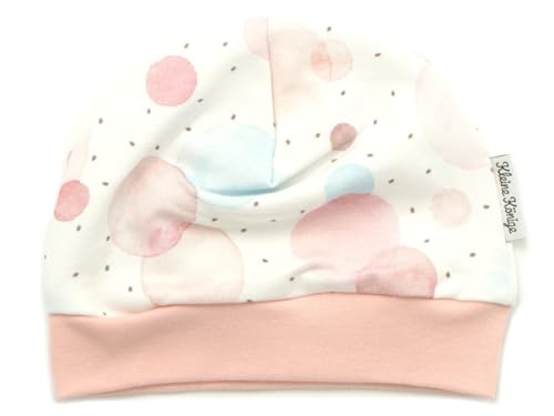 Kleine Könige Mütze Baby Mädchen Beanie · Modell Punkte Blossom Dots weiß, Altrosa · Ökotex 100 Zertifiziert · Größe 50/56 Kleine Könige Mütze Baby Mädchen Beanie · Modell Punkte Blossom Dots weiß, Altrosa · Ökotex 100 Zertifiziert · Größe 50/56 von Kleine Könige