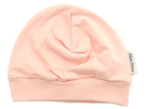 Kleine Könige Mütze Baby Mädchen Beanie · Modell Uni Altrosa, Altrosa · Ökotex 100 Zertifiziert · Größe 62/68 von Kleine Könige