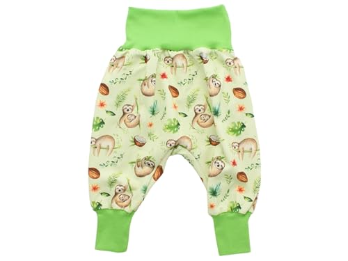 Kleine Könige Pumphose Baby Jungen Hose · Modell Kokosnuss Faultier Lazy Summer, Lemon · Ökotex 100 Zertifiziert · Größe 50/56 von Kleine Könige