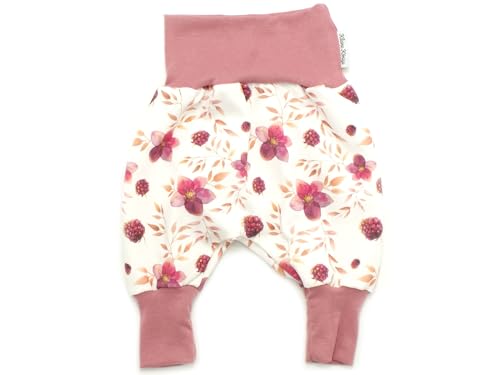 Kleine Könige Pumphose Baby Mädchen Hose · Modell Brombeere Pretty BlackBerry, Beere · Ökotex 100 Zertifiziert · Größe 62/68 von Kleine Könige