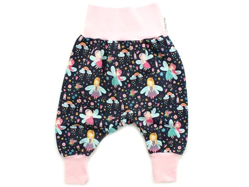 Kleine Könige Pumphose Baby Mädchen Hose · Modell Regenbogen Kleine Fee Marine, Babyrosa · Ökotex 100 Zertifiziert · Größe 110/116 von Kleine Könige