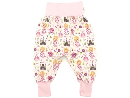 Kleine Könige Pumphose Baby Mädchen Hose · Modell Schloß Prinzessin rosa, zartrosa · Ökotex 100 Zertifiziert · Größe 86/92 von Kleine Könige