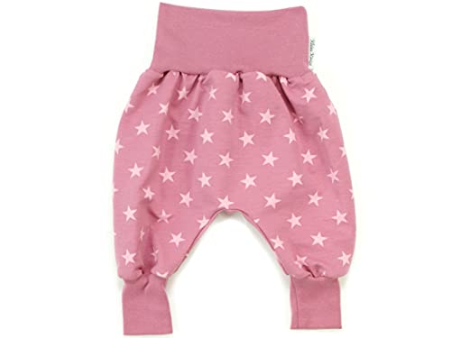 Kleine Könige Pumphose Baby Mädchen Hose · Modell Sterne rosé, Beere · Ökotex 100 Zertifiziert · Größe 50/56 von Kleine Könige