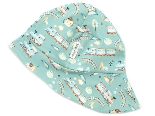 Kleine Könige Sonnenhut Sommer Mütze Baby Jungen · Modell Eisenbahn Little Railroad · Ökotex 100 Zertifiziert · Größe 98/104 von Kleine Könige