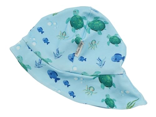 Kleine Könige Sonnenhut Sommer Mütze Baby Jungen · Modell Schildkröte Fische Meeresabenteuer blau · Ökotex 100 Zertifiziert · Größe 98/104 von Kleine Könige