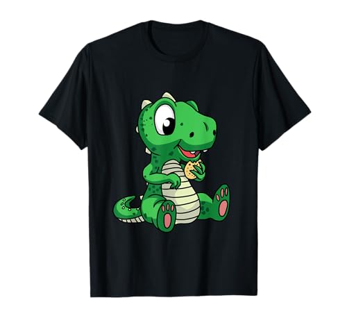 Drache Dino Kinder Kekse T-Shirt von Drachen Dinos Geschenkideen für Kinder Geschenke