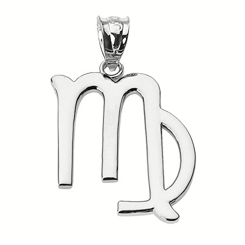 925 Sterling Silber Jungfrau September Sternzeichen Damen Anhänger von Kleine Schätze