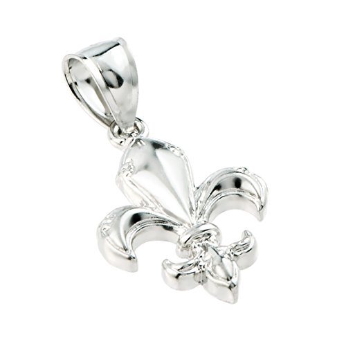 Kleine Schätze - 925 Sterling Silber Fleur-de-Lis-Charme-Anhänger von Kleine Schätze