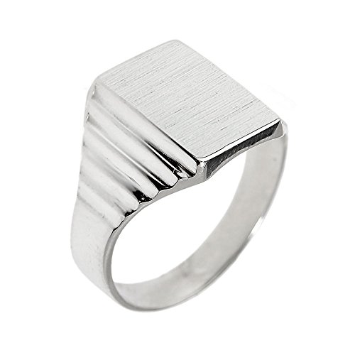 Kleine Schätze Herren Ring/Verlobungsring/partnerring 925 Sterling Silber gravierbare Zeichenet Siegelring Ring von Kleine Schätze