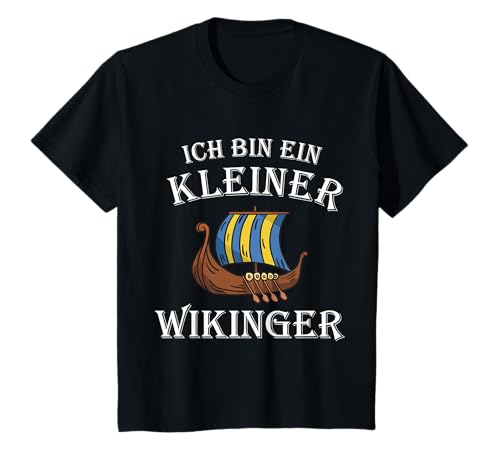 Kleiner Wikinger Kinder Wikinger Kostüm mit Wikinger Boot T-Shirt Kleiner Wikinger Kinder Wikinger Kostüm mit Wikinger Boot T-Shirt von Kleine Wikinger Kostüm Kinder