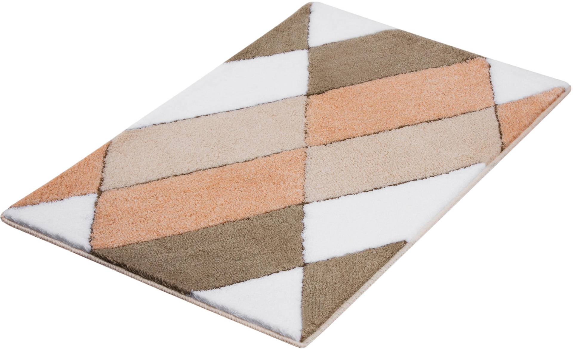 Kleine Wolke Badematte "Ayana", rutschhemmend beschichtet, fußbodenheizungsgeeignet, Badteppich, modernes Rauten Design, leichter Hoch-Tief Effekt Kleine Wolke Badematte "Ayana", rutschhemmend beschichtet, fußbodenheizungsgeeignet, Badteppich, modernes Rauten Design, leichter Hoch-Tief Effekt von Kleine Wolke