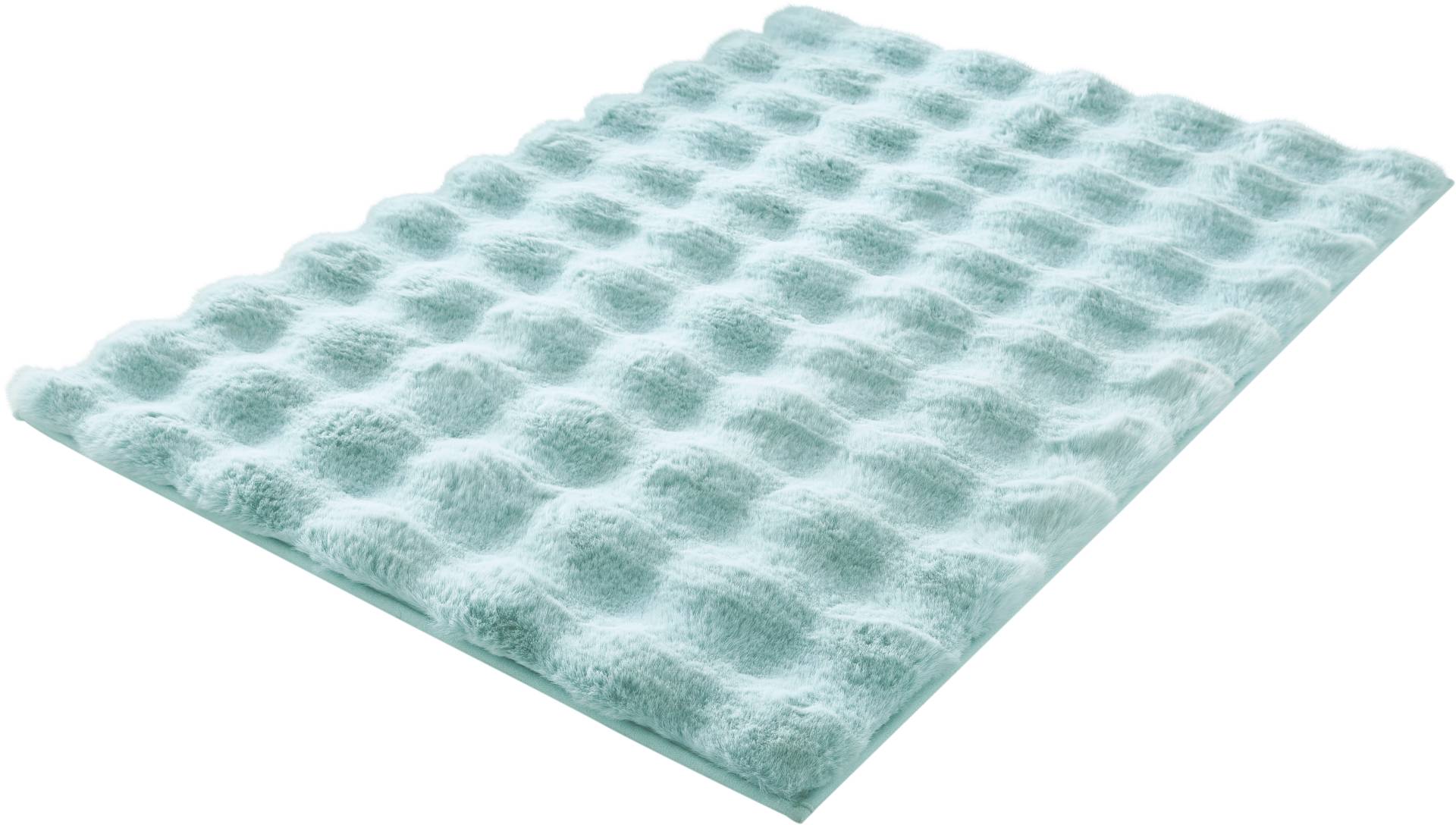 Kleine Wolke Badematte "Cloud", rutschhemmend beschichtet, fußbodenheizungsgeeignet, Badteppich, Uni Farben, Hoch-Tief Effekt, besonders weich von Kleine Wolke