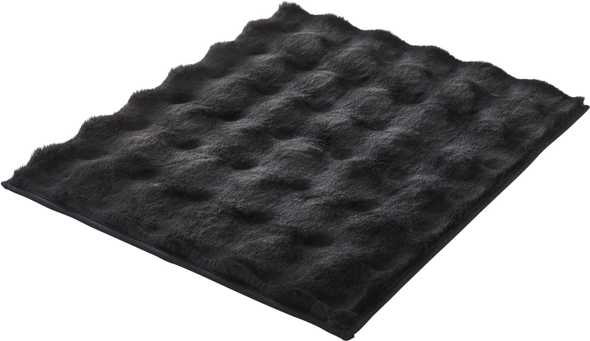 Kleine Wolke Badematte "Cloud", rutschhemmend beschichtet, fußbodenheizungsgeeignet, Badteppich, Uni Farben, Hoch-Tief Effekt, besonders weich von Kleine Wolke