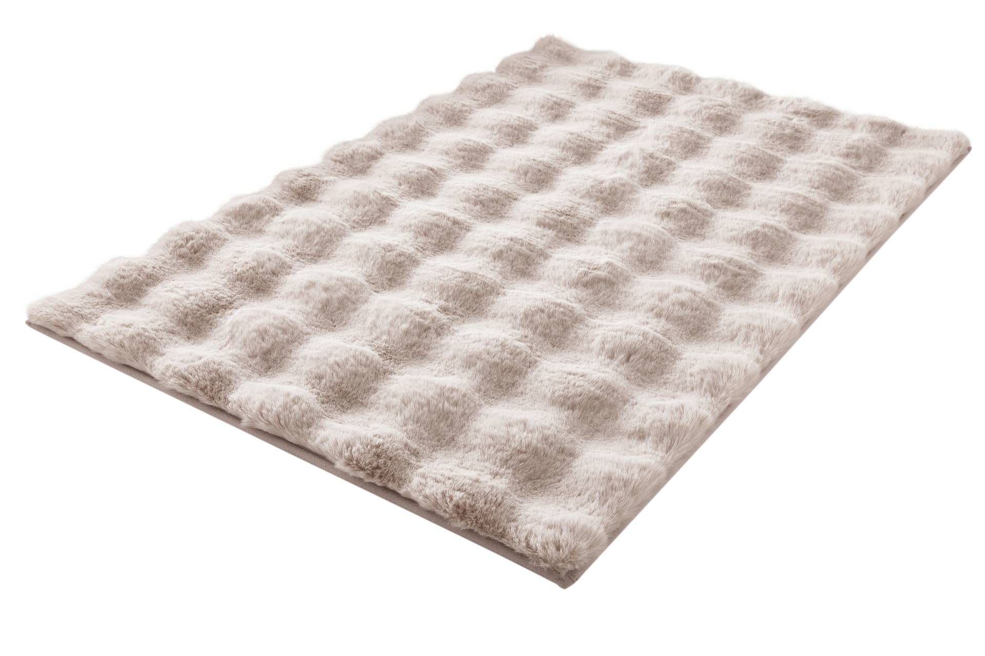 Kleine Wolke Badematte "Cloud", rutschhemmend beschichtet, fußbodenheizungsgeeignet, Badteppich, Uni Farben, Hoch-Tief Effekt, besonders weich von Kleine Wolke
