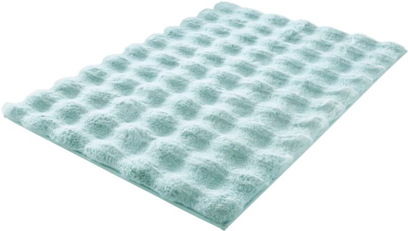 Kleine Wolke Badematte "Cloud" Höhe 28 mm rutschhemmend beschichtet fußbodenheizungsgeeignet Badteppich, Uni Farben, Hoch-Tief Effekt, besonders weich von Kleine Wolke