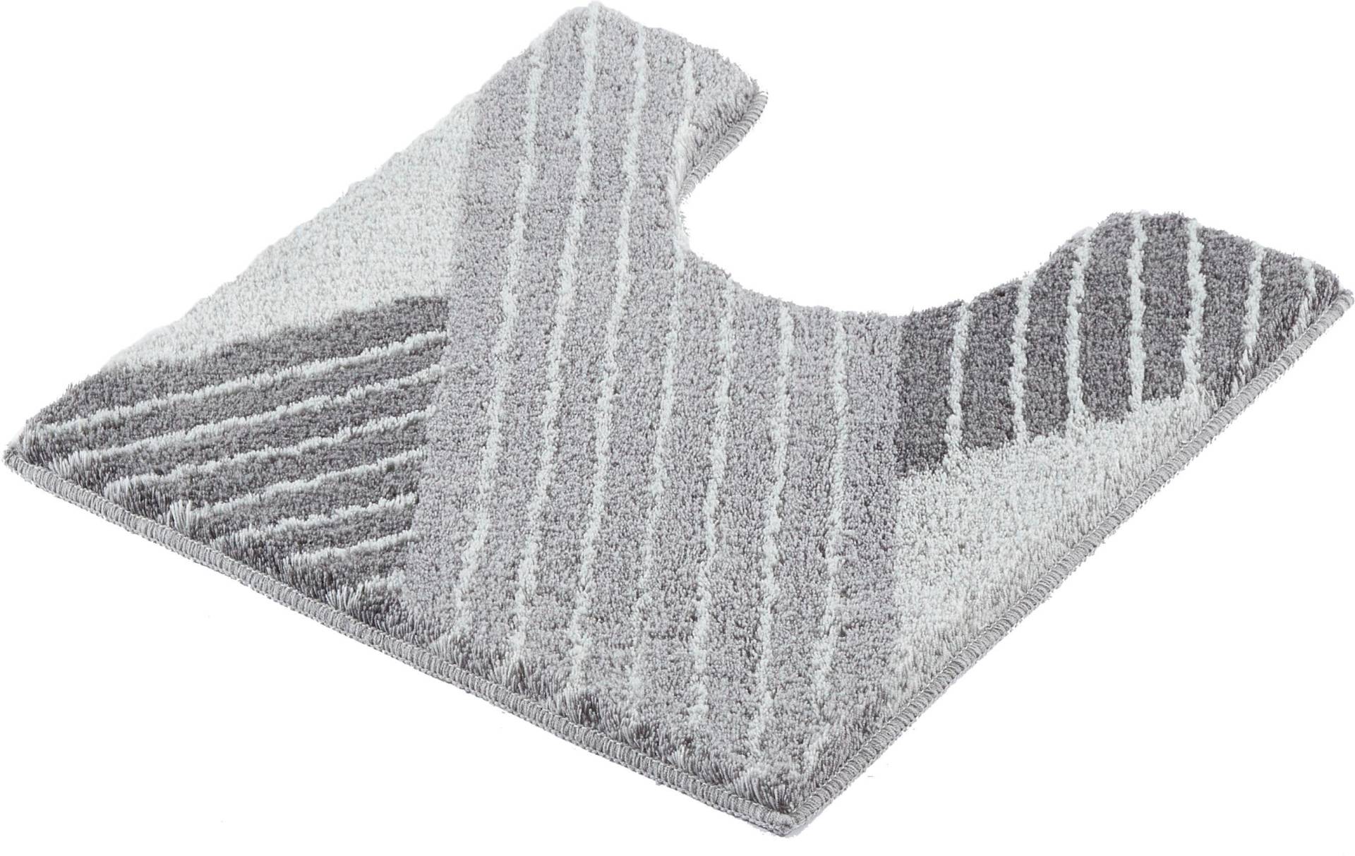 Kleine Wolke Badematte "Cross", rutschhemmend beschichtet, fußbodenheizungsgeeignet, Badteppich, modernes Design von Kleine Wolke