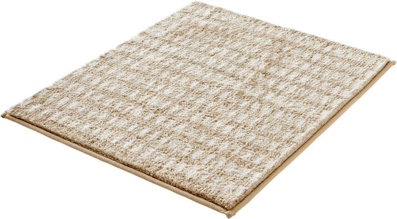 Kleine Wolke Badematte "Dottino" Höhe 15 mm rutschhemmend beschichtet fußbodenheizungsgeeignet Badteppich, modernes 2 farbiges Design von Kleine Wolke