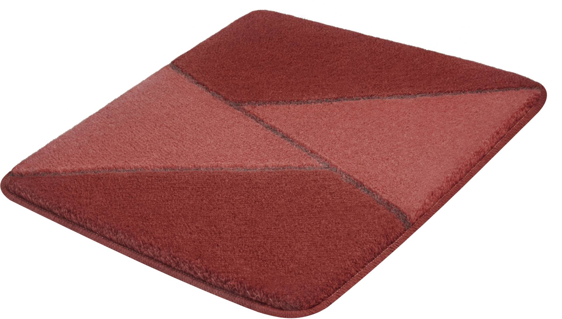 Kleine Wolke Badematte "Hailey" Höhe 20 mm rutschhemmend beschichtet fußbodenheizungsgeeignet Badteppich, modernes Design, Hoch-Tief Effekt, waschbar von Kleine Wolke