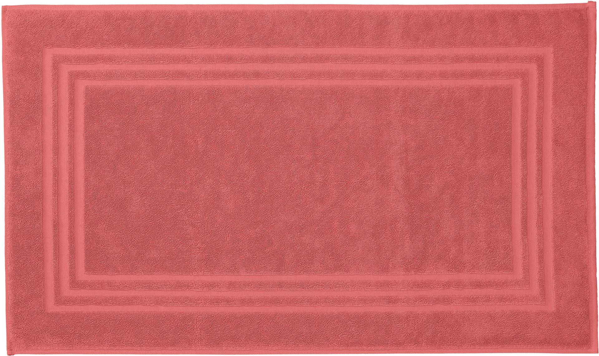 Kleine Wolke Badematte "Lodge" Höhe 80 mm beidseitig nutzbar Badteppich, Frottier-Qualität, Uni Farben, mit Bordüre von Kleine Wolke