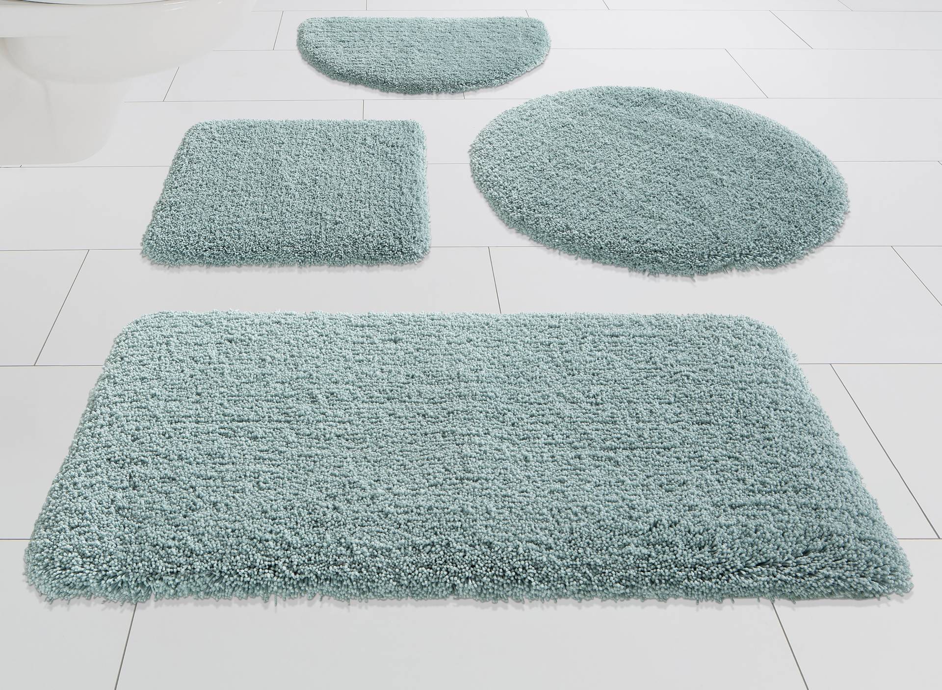 Kleine Wolke Badematte "Mellow", rutschhemmend beschichtet, schnell trocknend, Badteppich, Uni-Farben, rechteckig & rund erhältlich von Kleine Wolke