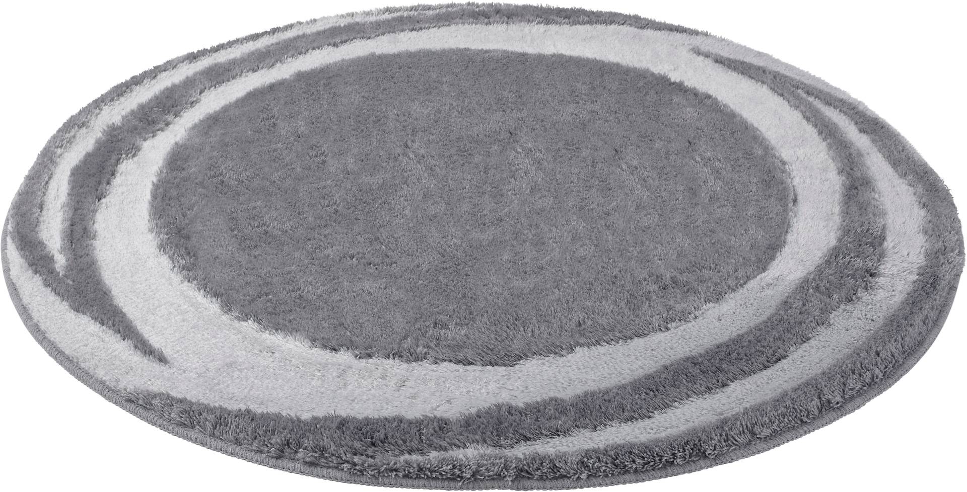 Kleine Wolke Badematte ""Mystic"" Höhe 25 mm rutschhemmend beschichtet fußbodenheizungsgeeignet Badteppich, modernes Design, Hoch-Tief Effekt, rechteckig & rund von Kleine Wolke