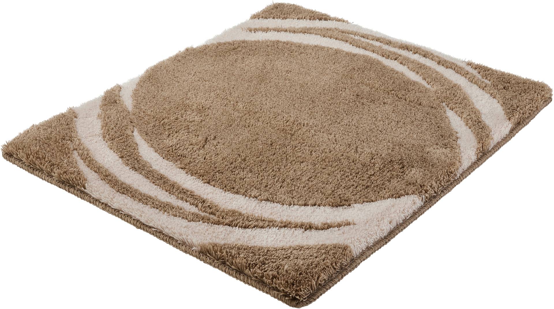 Kleine Wolke Badematte ""Mystic"" Höhe 25 mm rutschhemmend beschichtet fußbodenheizungsgeeignet Badteppich, modernes Design, Hoch-Tief Effekt, rechteckig & rund von Kleine Wolke