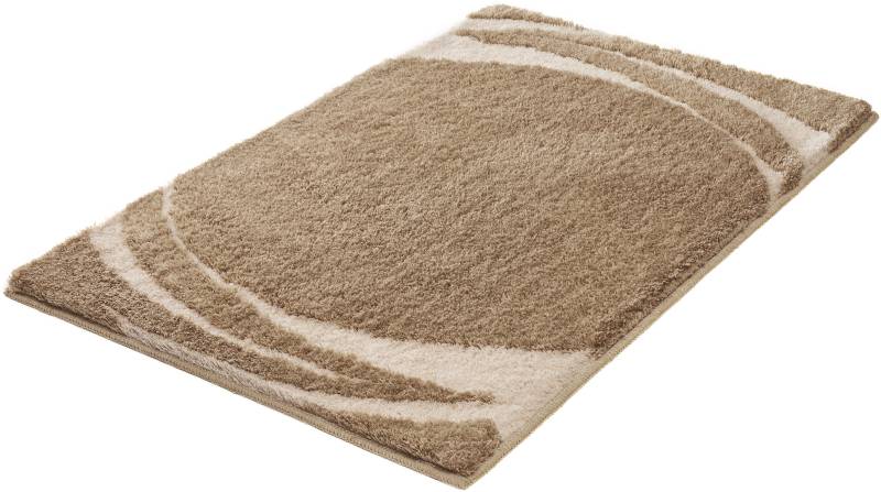 Kleine Wolke Badematte ""Mystic"" Höhe 25 mm rutschhemmend beschichtet fußbodenheizungsgeeignet Badteppich, modernes Design, Hoch-Tief Effekt, rechteckig & rund von Kleine Wolke