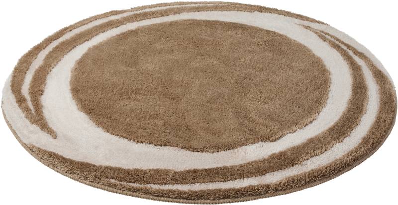 Kleine Wolke Badematte ""Mystic"" Höhe 25 mm rutschhemmend beschichtet fußbodenheizungsgeeignet Badteppich, modernes Design, Hoch-Tief Effekt, rechteckig & rund von Kleine Wolke