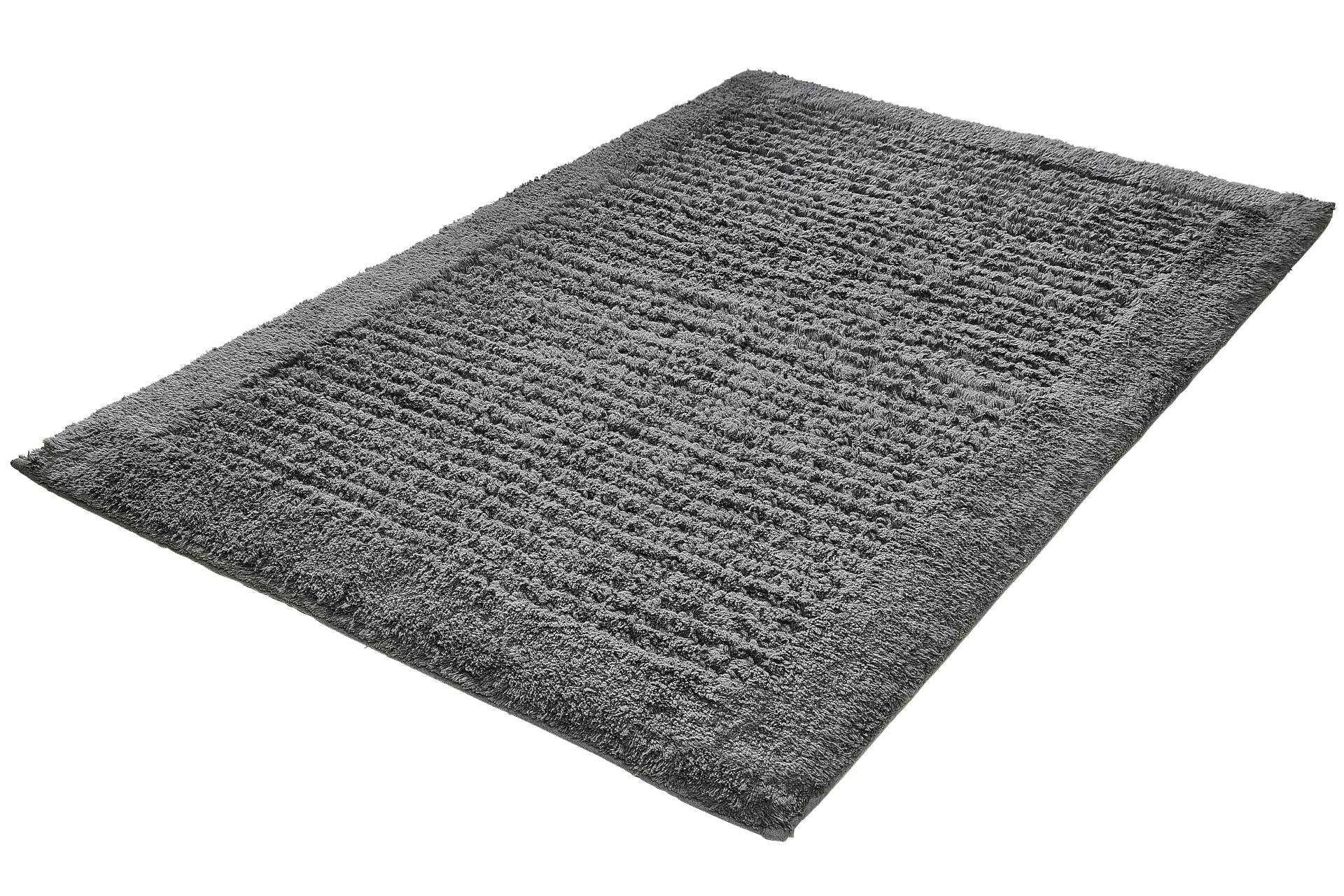 Kleine Wolke Badematte "Net", rutschhemmend beschichtet, fußbodenheizungsgeeignet, Badteppich, Uni Farben, rutschhhemmend von Kleine Wolke