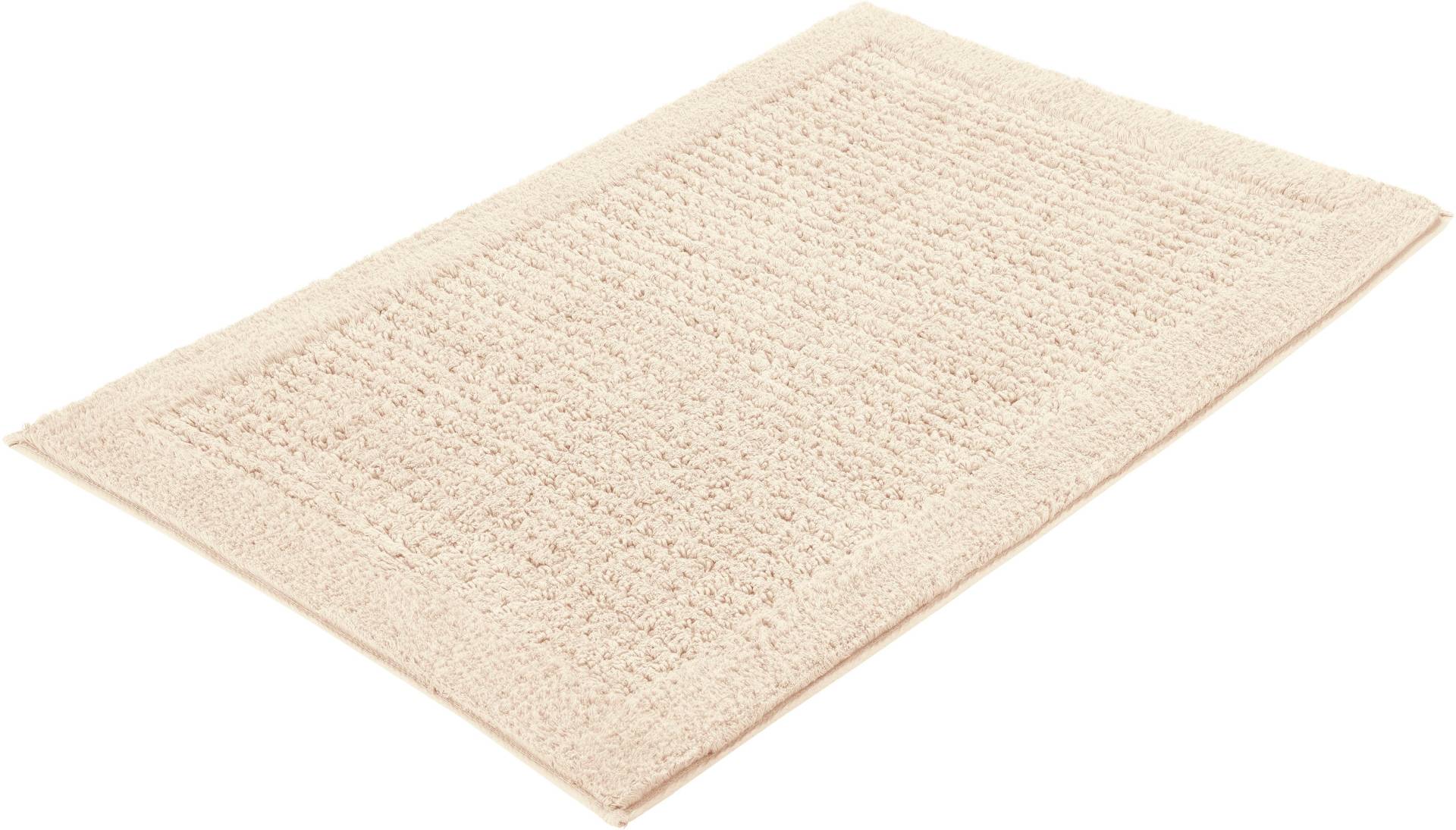 Kleine Wolke Badematte "Net" Höhe 17 mm rutschhemmend beschichtet fußbodenheizungsgeeignet Badteppich, Uni Farben, rutschhhemmend von Kleine Wolke