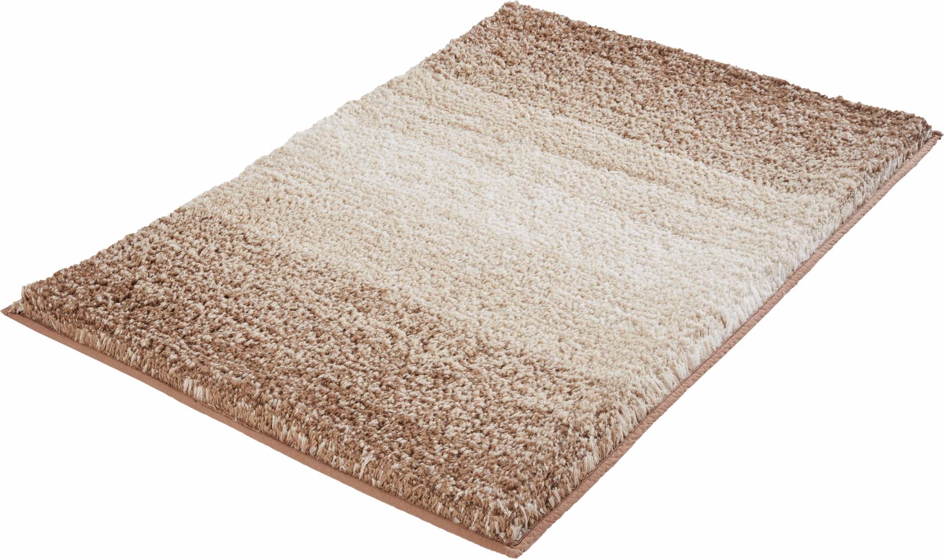 Kleine Wolke Badematte "Oslo" Höhe 30 mm rutschhemmend beschichtet fußbodenheizungsgeeignet Badteppich, Melange Effekt, waschbar von Kleine Wolke