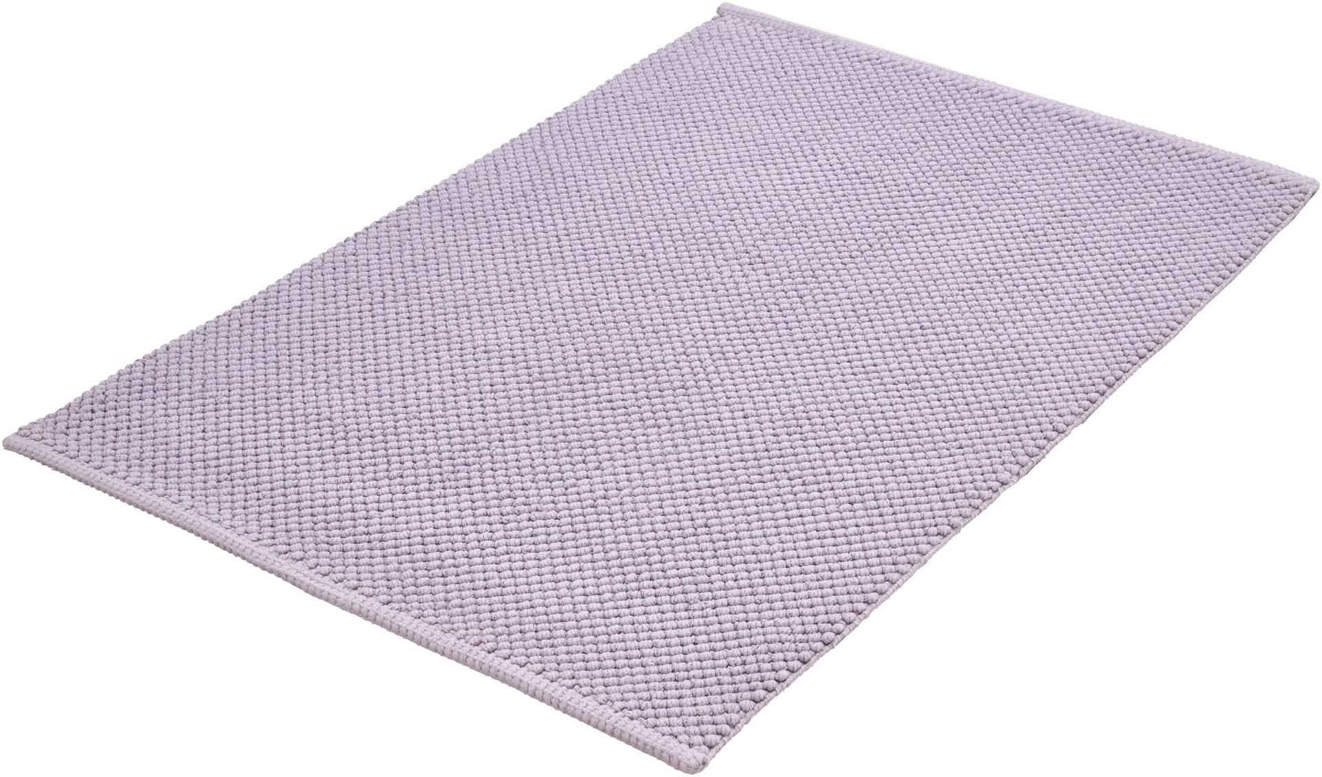 Kleine Wolke Badematte "Punto", rutschhemmend beschichtet, fußbodenheizungsgeeignet, Badteppich, Uni Farben, Oberfläche reine Baumwolle von Kleine Wolke