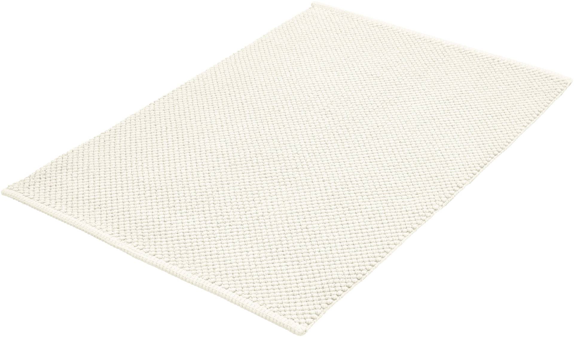 Kleine Wolke Badematte "Punto" Höhe 5 mm rutschhemmend beschichtet fußbodenheizungsgeeignet Badteppich, Uni Farben, Oberfläche reine Baumwolle von Kleine Wolke