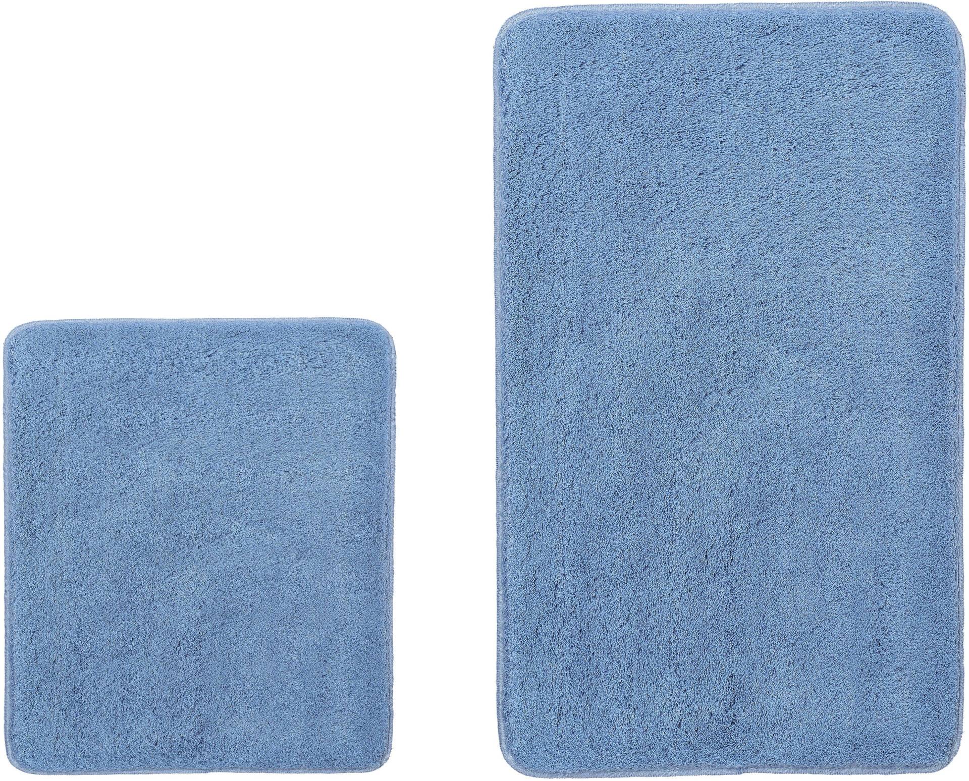 Kleine Wolke Badematte "RELAX" Höhe 30 mm rutschhemmend beschichtet fußbodenheizungsgeeignet Badteppich, Uni Farben, rechteckig, rund & als Set erhältlich von Kleine Wolke